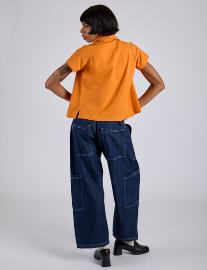Pantry Button-Up - Creamsicle Orange *FINAL SALE*