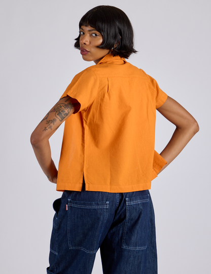 Pantry Button-Up - Creamsicle Orange *FINAL SALE*