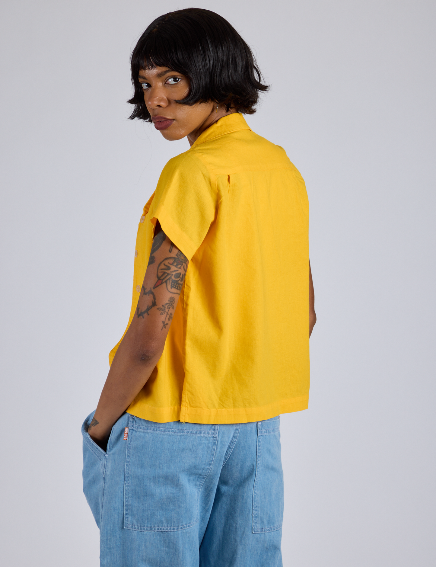 Pantry Button-Up - Sunshine Yellow *FINAL SALE*