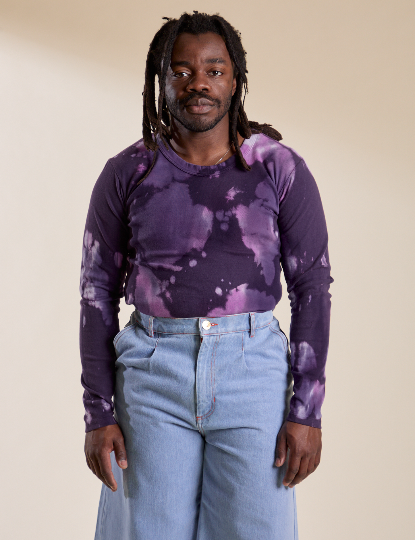 Long Sleeve Baby Tee - Dark Lavender
