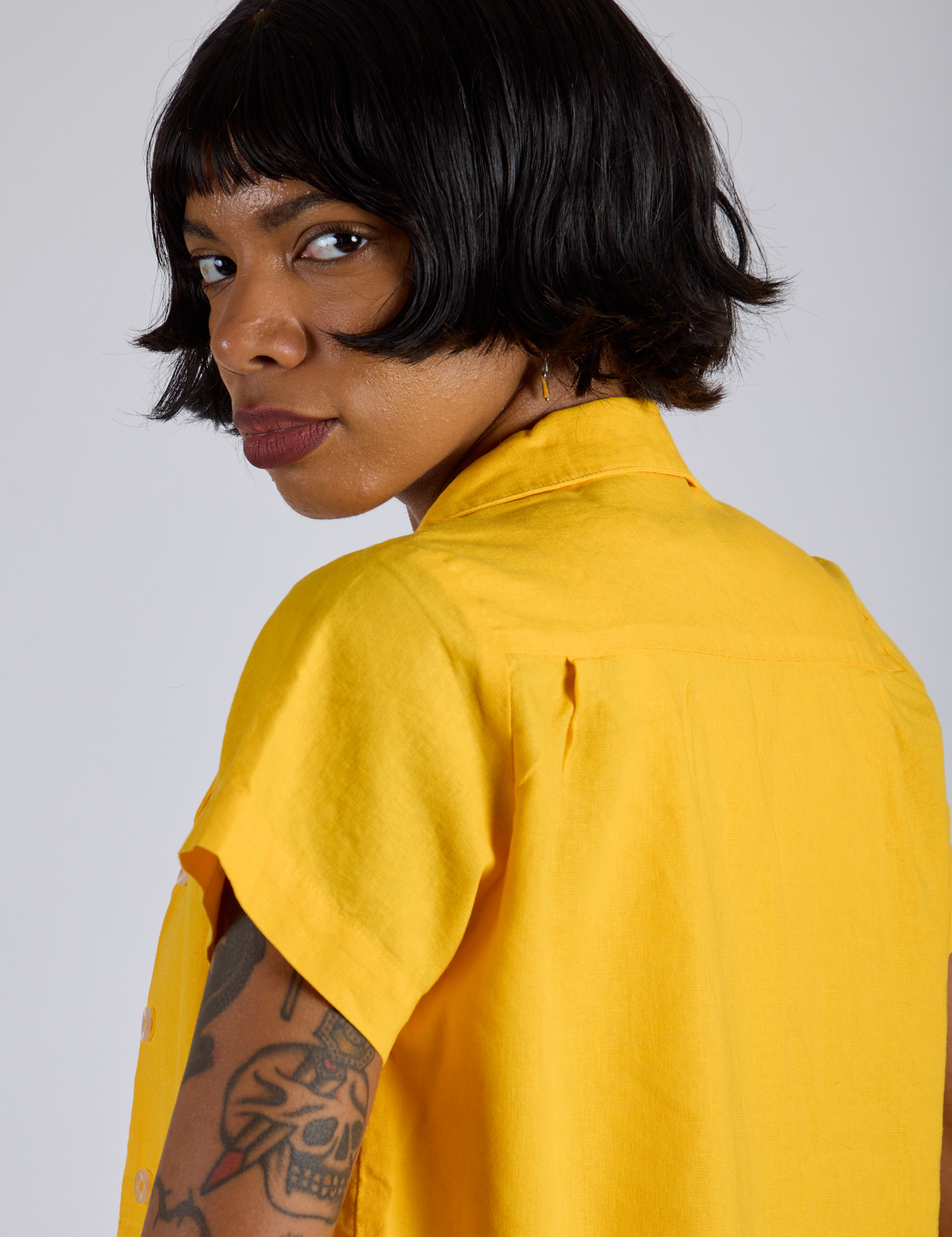 Pantry Button-Up - Sunshine Yellow *FINAL SALE*
