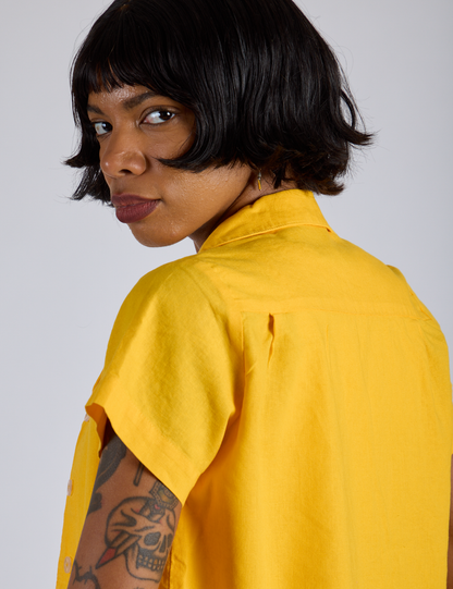 Pantry Button-Up - Sunshine Yellow *FINAL SALE*