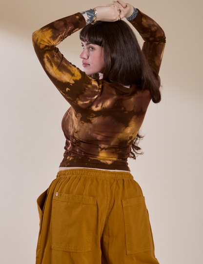 Long Sleeve Baby Tee - Honey Brown