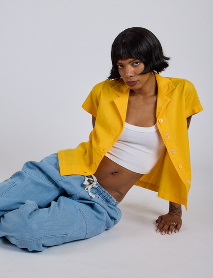 Pantry Button-Up - Sunshine Yellow *FINAL SALE*